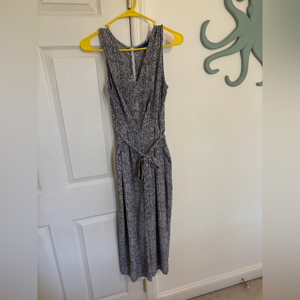Apt. 9 Brown and White Jumpsuit Romper